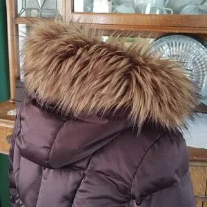 Calvin klein faux fur trimmed puffer coat best sale